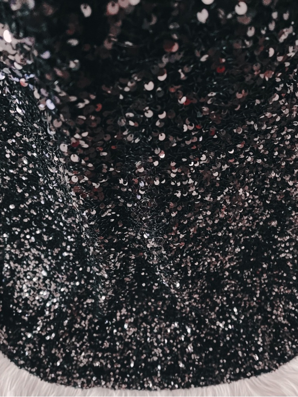 BADGLEY MISCHKA Velvet Sequin Slit Gown - Picture 9 of 12